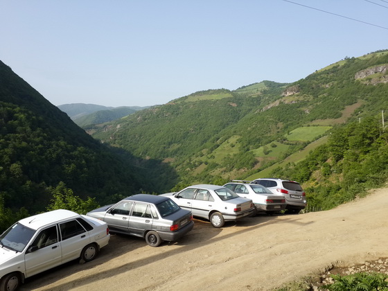 مناظر اطراف روستای گیلده در جوار جاده نمین - آستارا