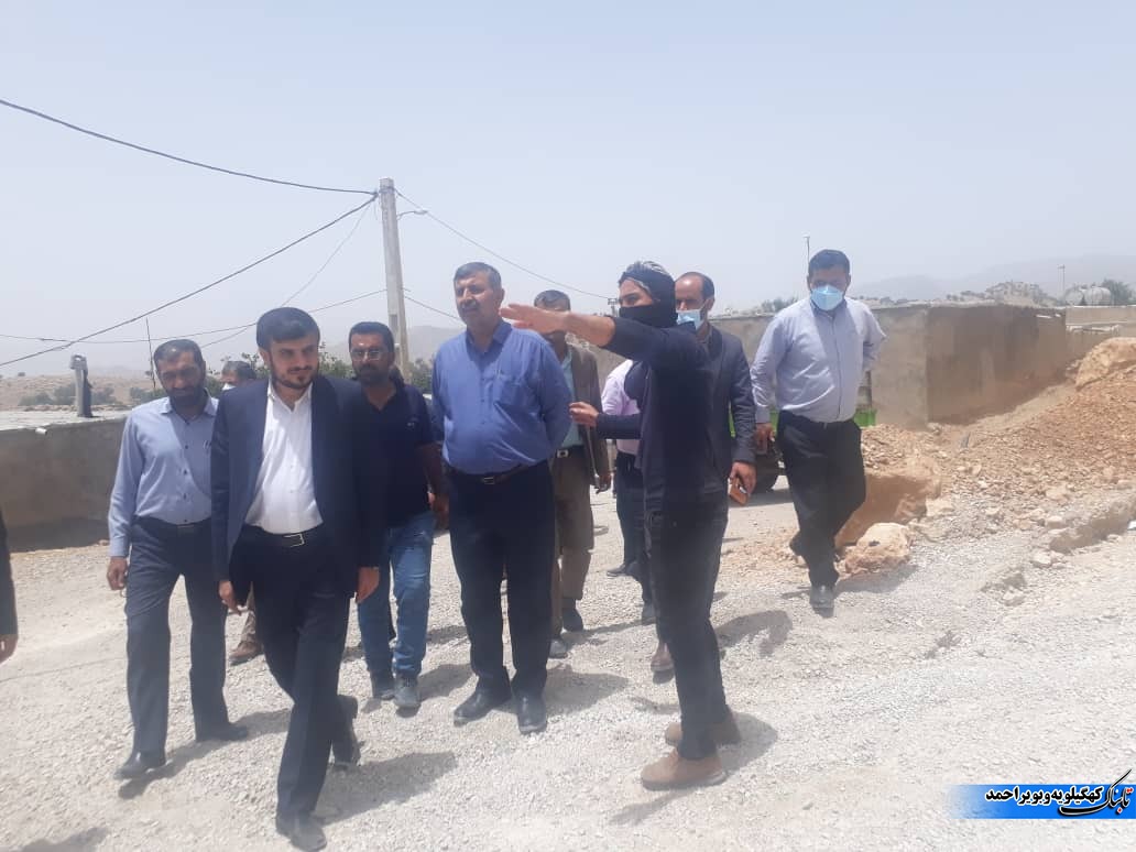 بازدید معاونت هماهنگی امور عمرانی استاندار از پروژه های عمرانی